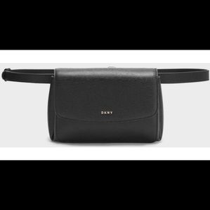 DKNY  Black Saffiano Belt Bag